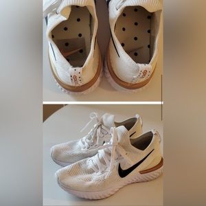 Nike Epic React Flyknit 2 White Knit Running Shoes